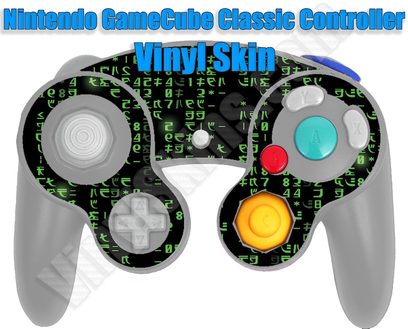 Gamecube Controller Sticker Size Choose Any 2 Custom Vinyl Skin / Sticker / Decal Designs for the ...