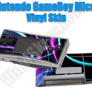 Choose Any 2 Custom Vinyl Skin / Sticker / Decal Designs for the Nintendo Gameboy Micro -Personalized- Free US Shipping!