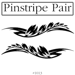 Pinstripe Decal / Scroll Pair Many Colors and Sizes To Choose From -Personalized- Free US Shipping!