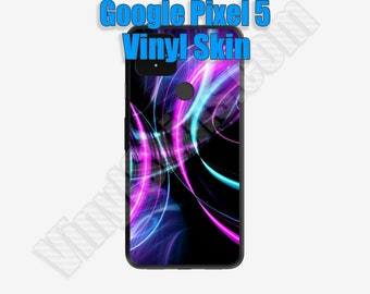 Choose Any 2 Custom Vinyl Skin / Decal / Sticker Designs for the Google Pixel 5 Smartphone -Personalized- Free US Shipping!