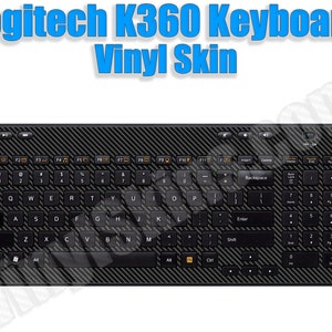 Choose Any Cosmetic Vinyl Skin / Decal / Sticker design for Logitech K360 Keyboard ** US Version ** -Personalized- Free US Shipping!