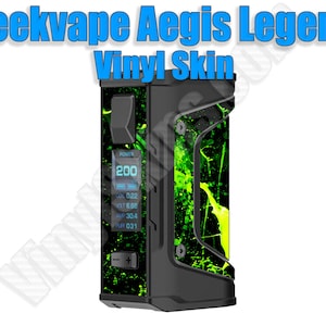 Choose Any 2 Custom Vinyl Decal / Sticker / Skin Designs for the Geekvape Aegis Legend *1ST GENERATION* -Personalized- Free US Shipping!