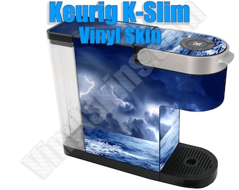 Choose Any 1 Custom Vinyl Skin / Decal / Sticker Design for the Keurig K-Slim K-Cup Coffee Maker -Personalized- Free US Shipping!