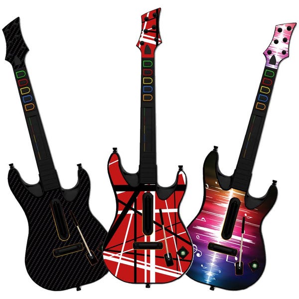 Choose Any 1 Custom Vinyl Skin / Decal / Sticker Design for the Guitar Hero 5 / World Tour Xbox & PlayStation -Personalized-Free US Shipping