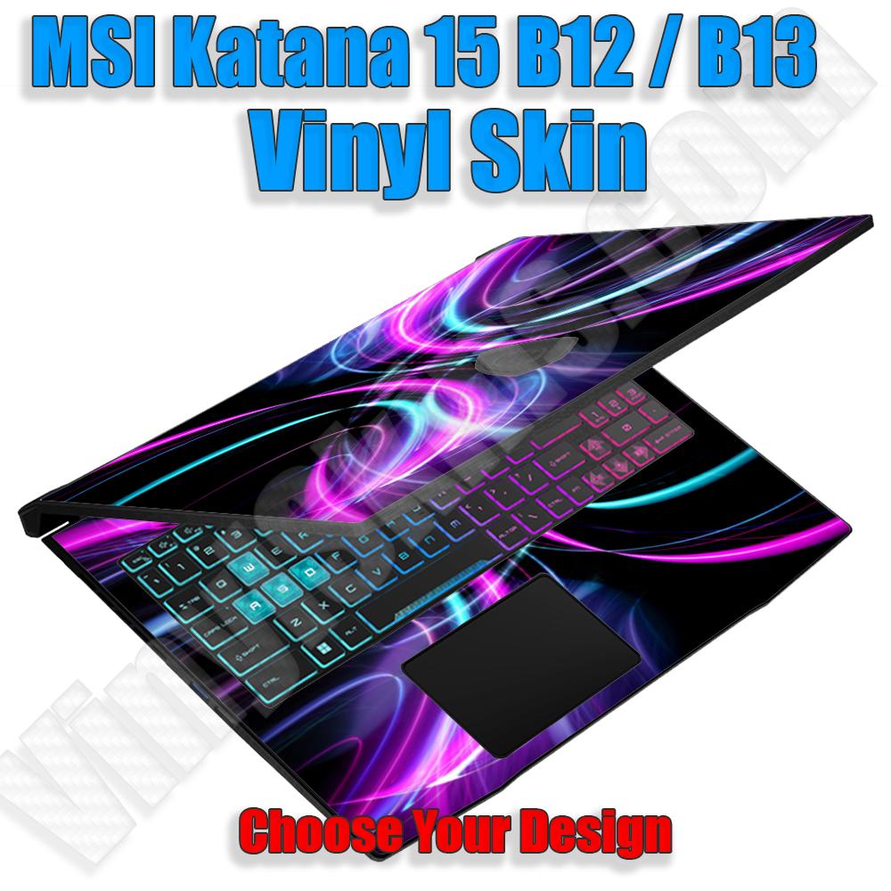 Choose Any Vinyl Skin/Decal for the MSI Katana 15 B12 / B13 15" Laptop