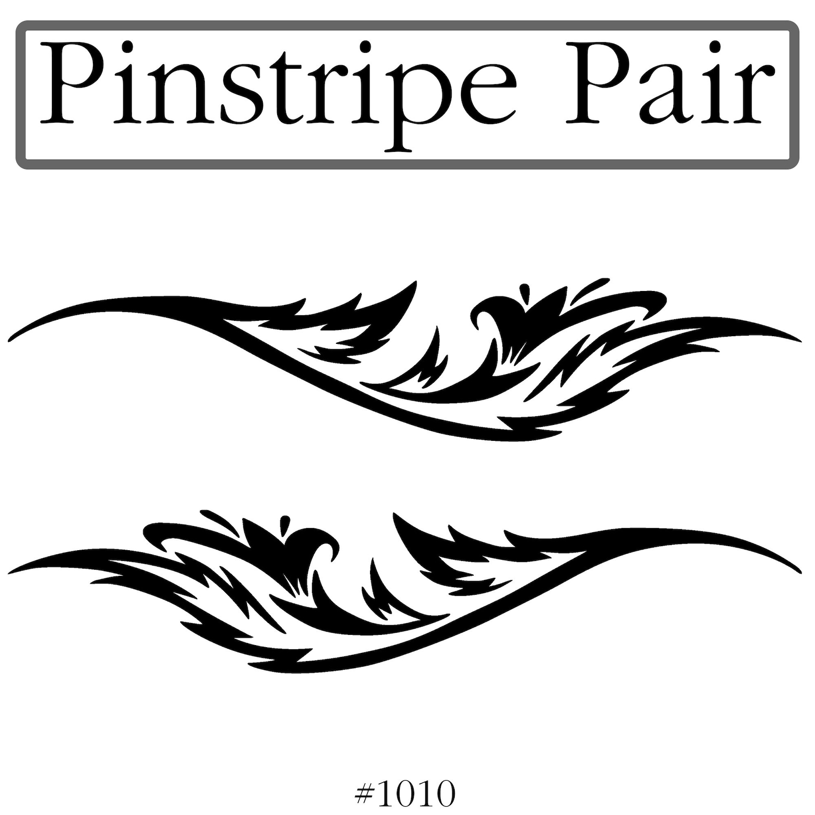 Pinstripe Decal / Scroll Pair Many Colors and Sizes to Choose Etsy