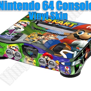 Choose Any 1 Custom Vinyl Skin / Decal / Sticker Design for the Nintendo 64 Console (N64) - Free US Shipping!
