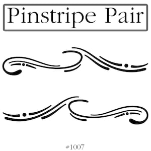 Pinstripe Decal / Scroll Pair Many Colors and Sizes To Choose From -Personalized- Free US Shipping!