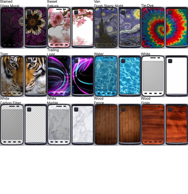 Android Smartphone Vinyl Skins Decals Stickers for LG Optimus Dynamic II Choose Any 2 Designs