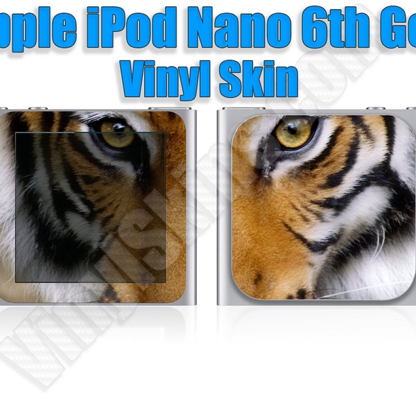 Choose Any 2 Custom Vinyl Skin / Decal / Sticker Designs for the Apple iPod Nano 6th Generation -Personalized- Free US Shipping!