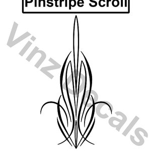 High-Quality Vinyl Pinstripe Decal Design - Many Colors and Sizes *Personalized* Free US Shipping! (#0801)