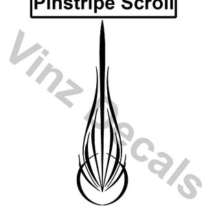High-Quality Vinyl Pinstripe Decal Design - Many Colors and Sizes *Personalized* Free US Shipping! (#0793)