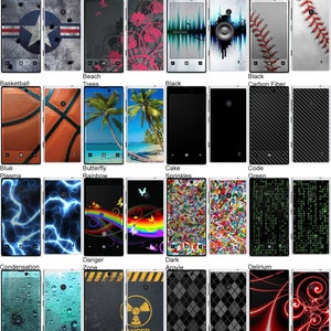 Choose Any 2 Designs - Vinyl Skins / Decals / Stickers for Nokia Lumia 521 Smartphone