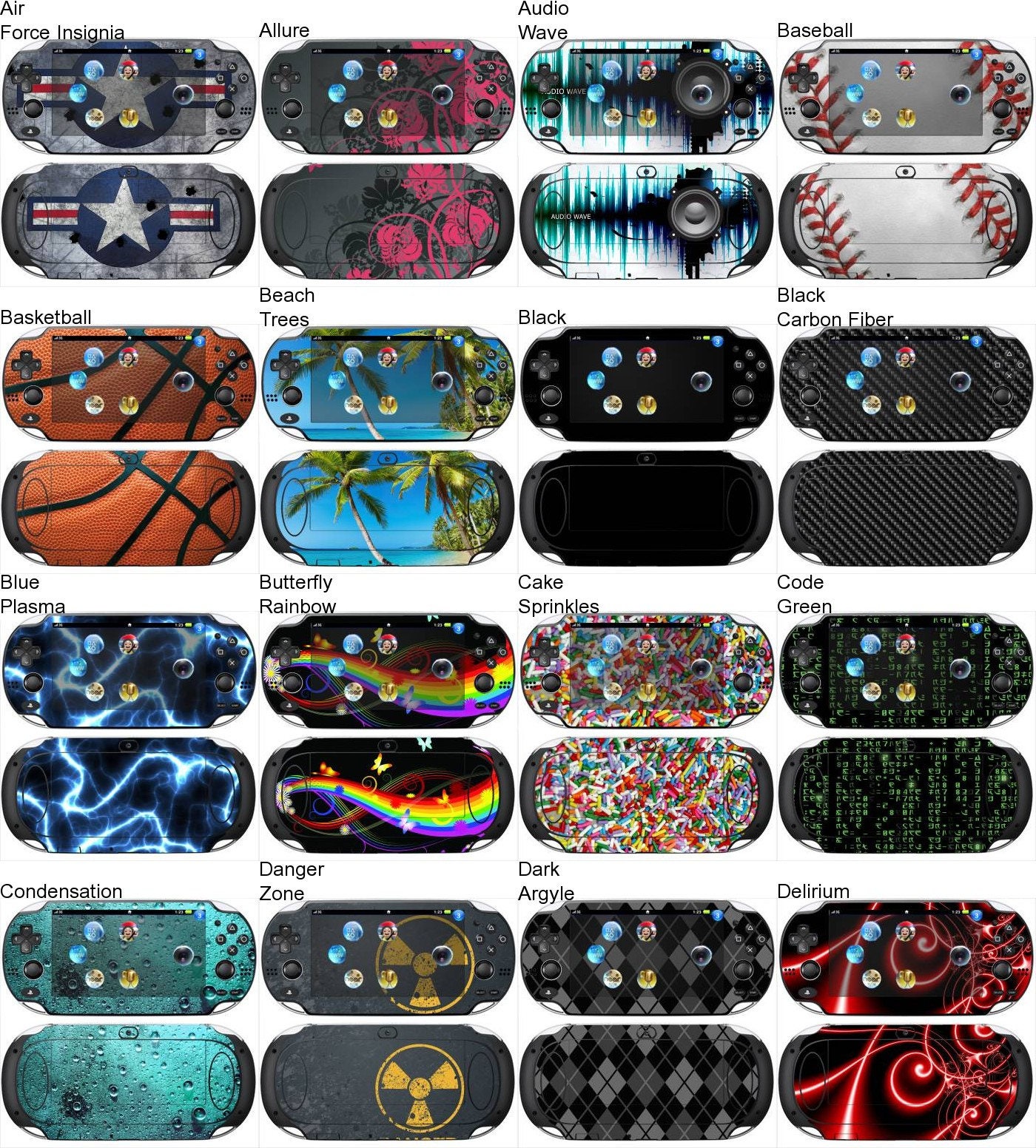 ネームタグ vita#104 Choose Any Custom Vinyl Skin / Sticker / Decal Designs for Sony PS