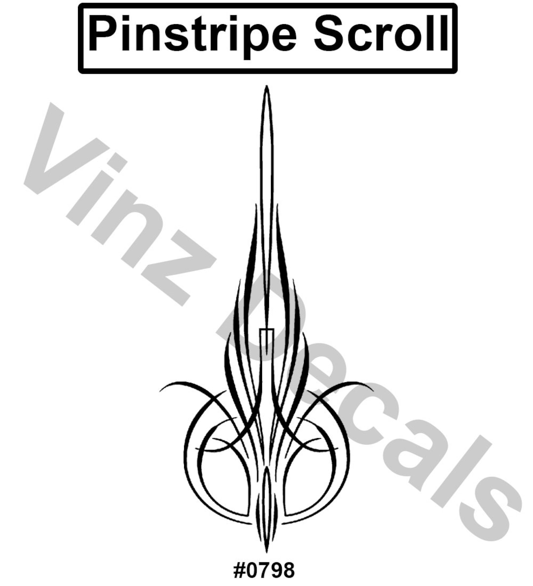 Highquality Vinyl Pinstripe Decal Design Many Colors and Sizes