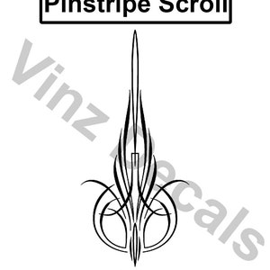 High-Quality Vinyl Pinstripe Decal Design - Many Colors and Sizes *Personalized* Free US Shipping! (#0798)