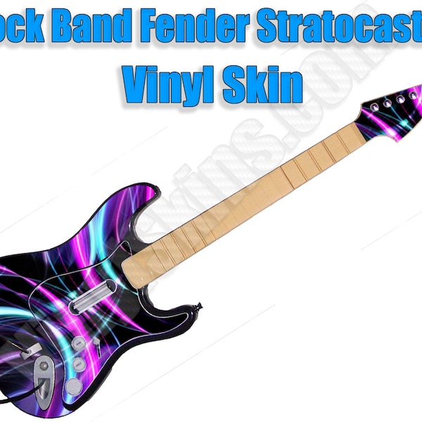 Choose Any 1 Custom Vinyl Skin / Decal / Sticker Design for the Rock Band 1 - 4 Fender Stratocaster Guitar -Wired/Wireless- Xbox/PlayStation