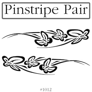Pinstripe Decal / Scroll Pair Many Colors and Sizes To Choose From -Personalized- Free US Shipping!