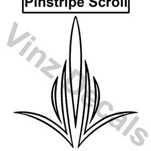 High-Quality Vinyl Pinstripe Decal Design - Many Colors and Sizes *Personalized* Free US Shipping! (#0796)