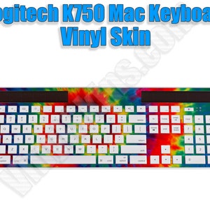 Choose Any 1 Custom Vinyl Skin / Decal / Sticker Design for the Logitech K750 Mac Keyboard -Personalized- Free US Shipping!