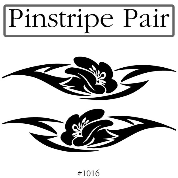 Pinstripe Decal / Scroll Pair Many Colors and Sizes To Choose From -Personalized- Free US Shipping!