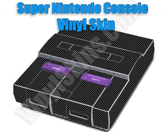 Choose Any 1 Custom Vinyl Skin / Decal / Sticker Design for the Super Nintendo Console (SNES) -Personalized- Free US Shipping!