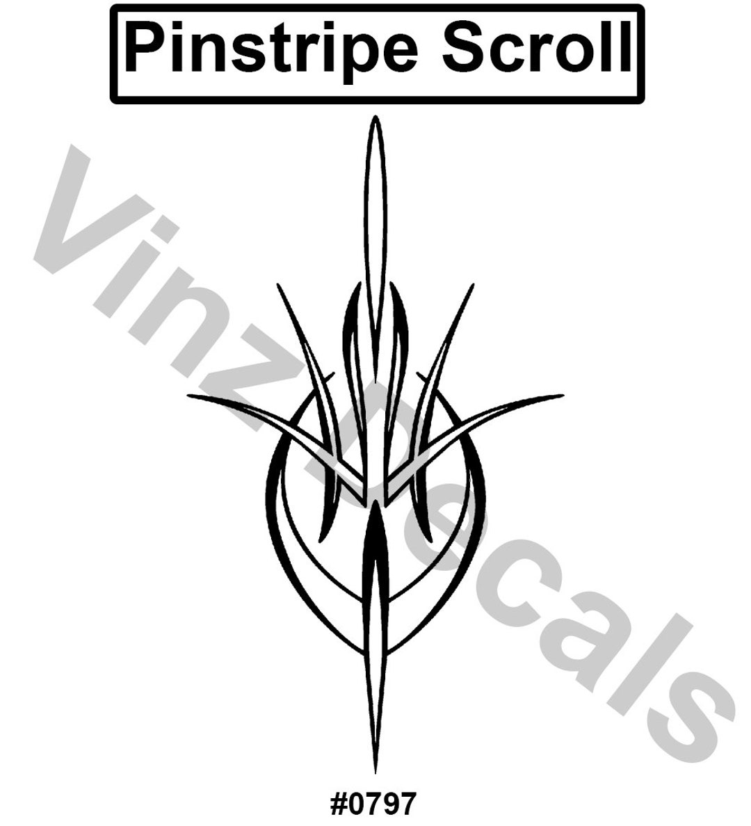 High-quality Vinyl Pinstripe / Scroll Decal -many Colors & Sizes- Free ...