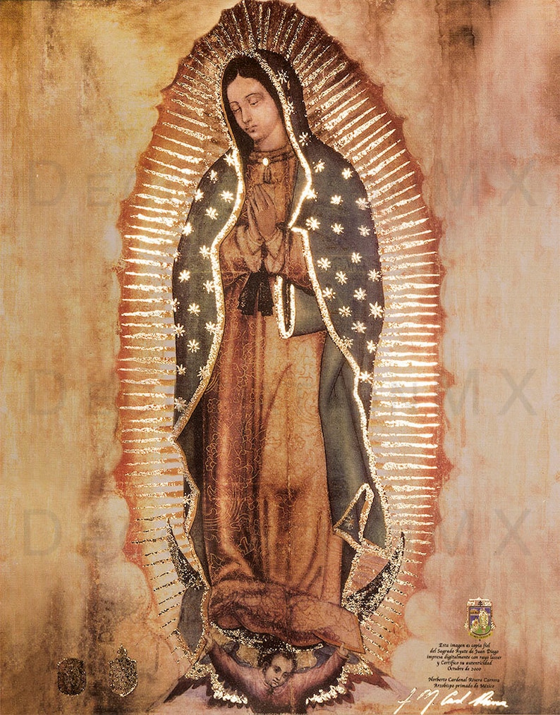 New Copy of Original of Our Lady of Guadalupe Virgin Mary. image 0