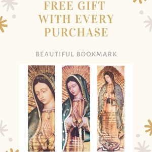 Our Lady of Guadalupe Virgin Mary Religious Art Prints that GLOW Half Body Image, Mother's Day, Virgen de Guadalupe, Virgin Mary image 3
