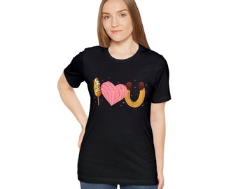 I Love You Concha Mexican Churro  Valentines Elote Unisex Jersey Short Sleeve Tee