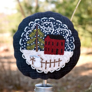One Winter&#39;s Night Punch Needle Pattern DIGITAL