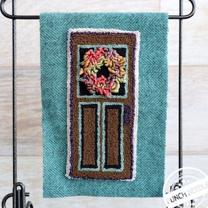 Whimsical Wreath-Autumn Punch Needle Pattern + Fabric