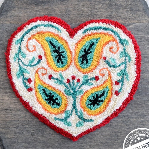 Maes Mandala Punch Needle Pattern & Fabric Etsy