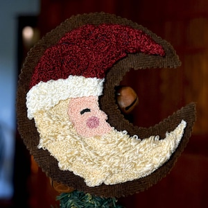 Père Noël Punch Needle Pattern & Fabric