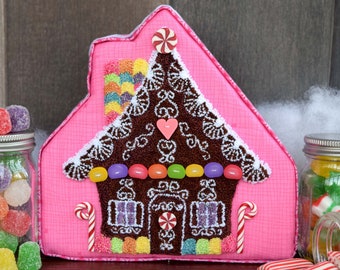 Gingersnap Sweet Shack Punch Needle Pattern and Fabric