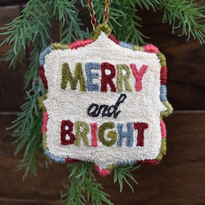 Merry and Bright Punch Needle Pattern DIGITAL