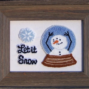 Let it Snow Punch Needle image 1