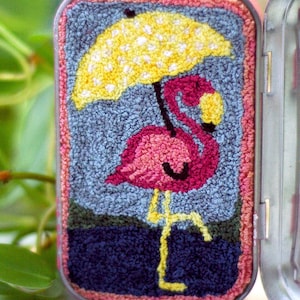 Pretty in Pink Punch Needle Pattern & Fabric