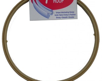 7 Inch No-Slip Embroidery Hoop, Interlocking Tongue and Groove Design