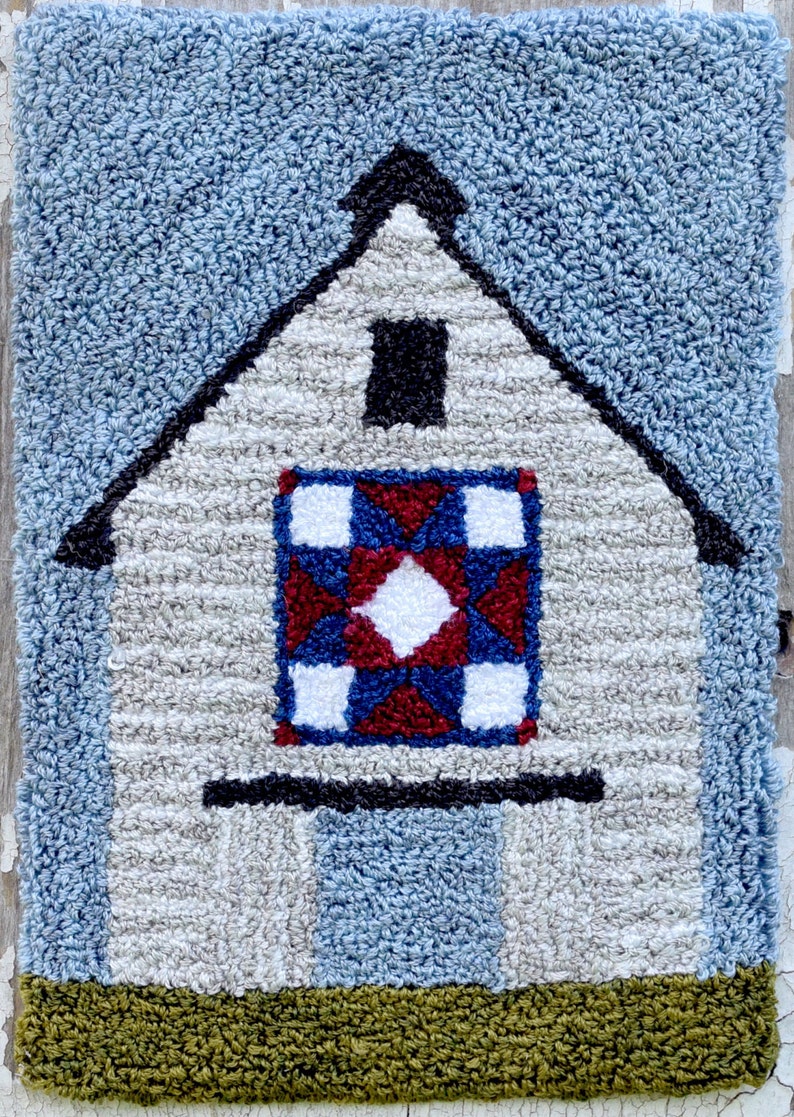 Heritage Barn Quilt Punch Needle Pattern & Fabric Etsy