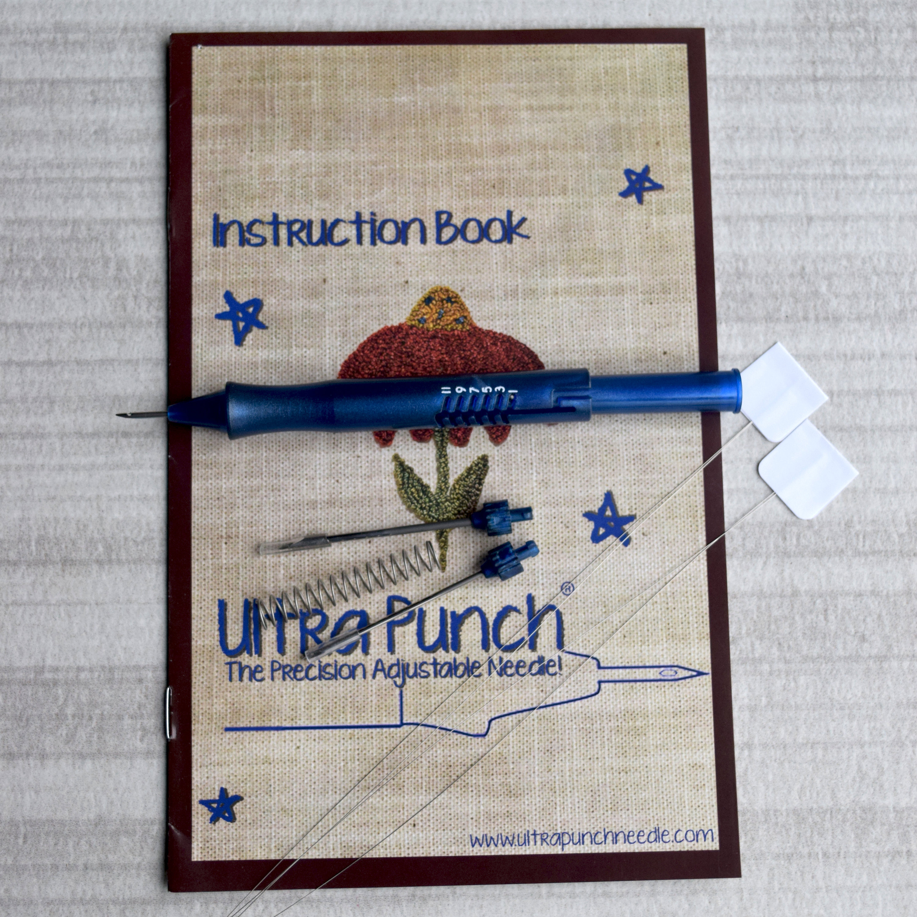 Ultra Punch Needle 3 Tips 2 Threaders Instruction Booklet 