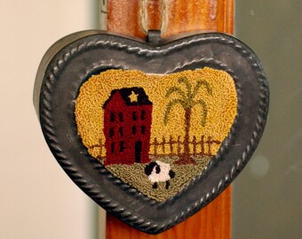 Heart at Home Punch Needle Pattern & Fabric