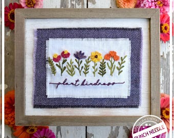 Plant Kindness Punch Needle Pattern DIGITAL from Myrtle Grace Motifs