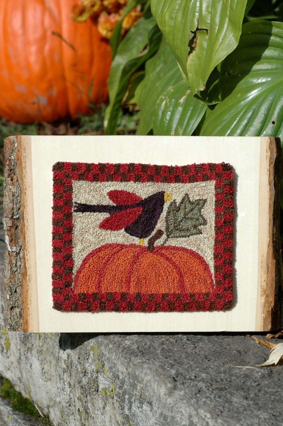 Crowing About Fall Punch Needle Pattern + Fabric - Etsy
