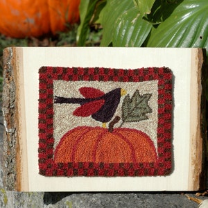 Crowing About Fall Punch Needle Pattern + Fabric