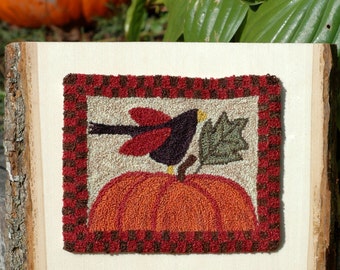 Crowing About Fall Punch Needle Pattern + Fabric