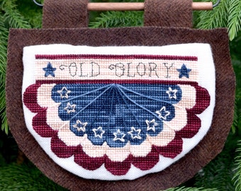 Old Glory Cross Stitch Pattern