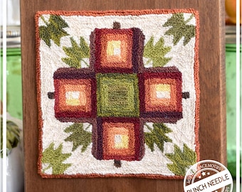 Bread Board Barn Quilt : Pumpkin Patch Punch Needle Pattern DIGITAL from Myrtle Grace Motifs