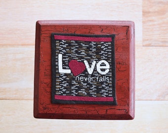 Love Never Fails Cross Stitch Pattern