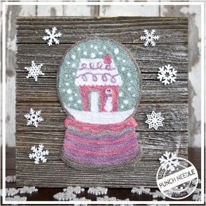 A Snowy Day Punch Needle Pattern + Fabric